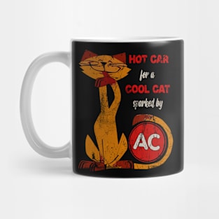 Cool Cat Spark Plugs // 60s Vintage Mug